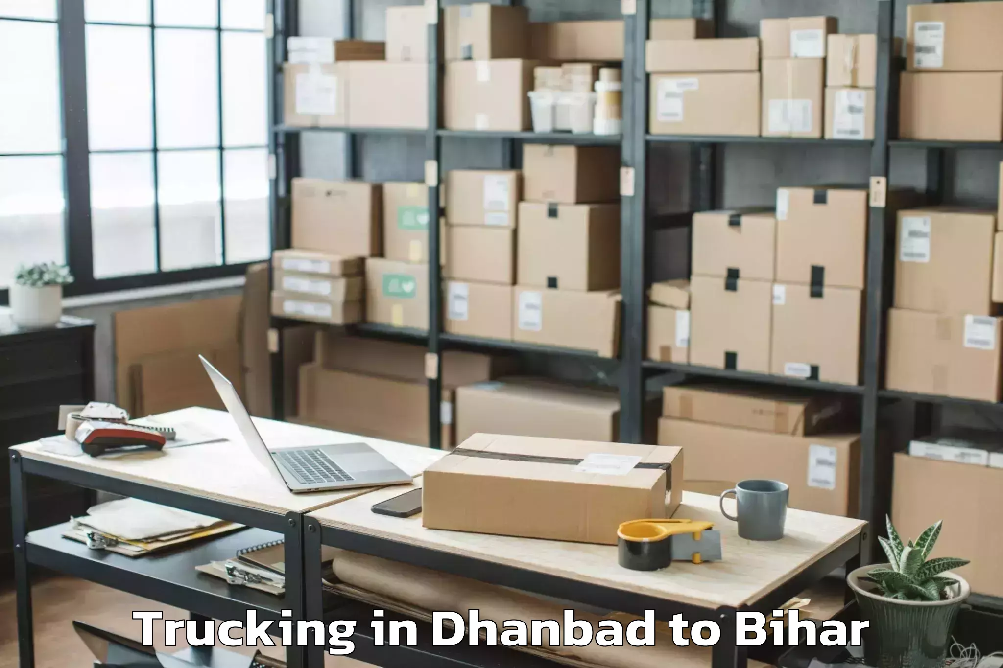 Top Dhanbad to Punsia Trucking Available